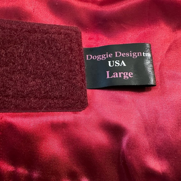 Doggie Design Wool Fur Trimmed Dog Harness Coat - Picture 5 of 5